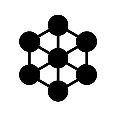 Molekül simgesi vektör illüstrasyonu