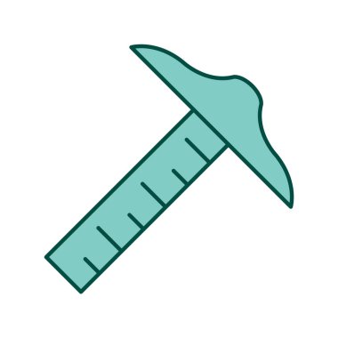 Moda Biçimli Taslak Simgesi İzole Arkaplan      