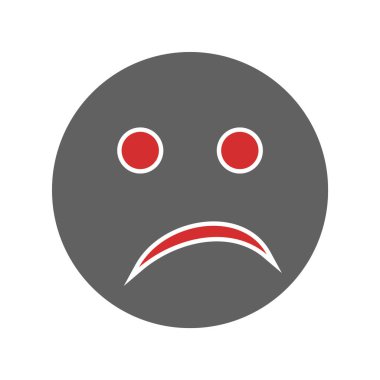 Moda Biçimli Karmaşık Emoji Simgesi İzole Arkaplan          