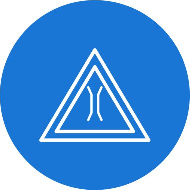 Yol simgesi, vektör illüstrasyonu