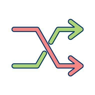 Multimedya düz simgesi beyaz arkaplanda izole edildi