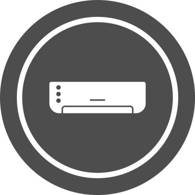 Moda Biçimli AC Simgesi İzole Arkaplan