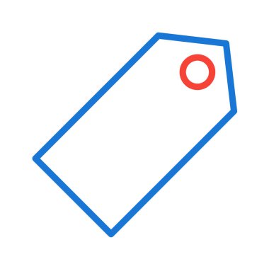 etiket simgesi, vektör çizimi