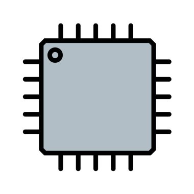 devre kartı simgesi vektör illüstrasyonu