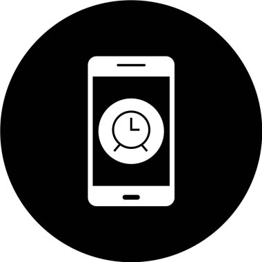 Modern cep telefonu simgesinin vektör çizimi