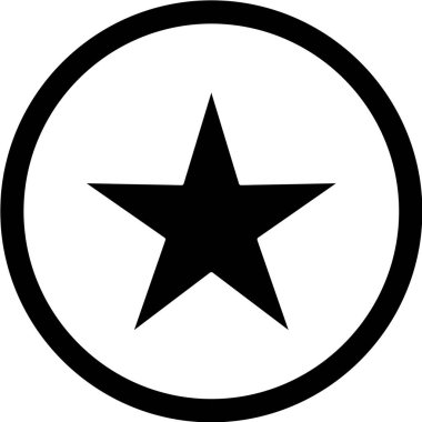 yıldız simgesi vektör illüstrasyonu