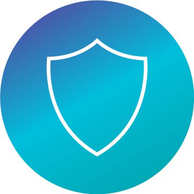 kalkan simgesi simgesi, vektör illüstrasyonu