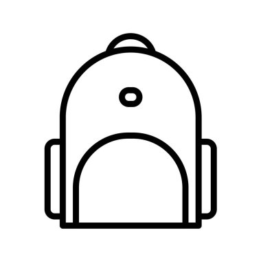 çanta simgesi vektör illüstrasyonu