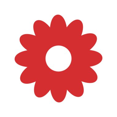 Moda Biçimli Daisy Simgesi İzole Arkaplan