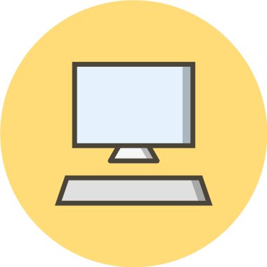 bilgisayar simgesi vektör illüstrasyonu