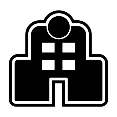 Hastane Simgesi Moda Biçiminde İzole Arkaplan