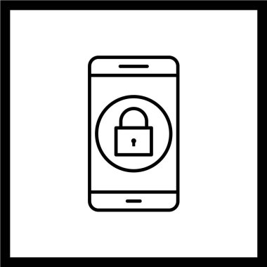 Akıllı telefon simgesi. Cep telefonu işareti. vektör illüstrasyonu