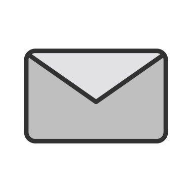 Moda Biçiminde Zarf Simgesi İzole Arkaplan