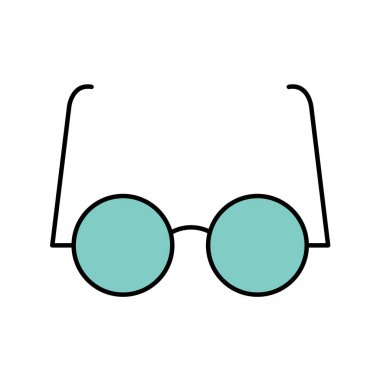 gözlük ikonu vektör illüstrasyonu