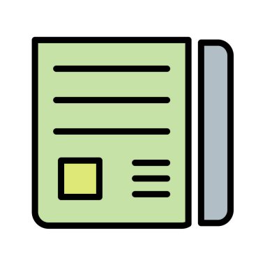 belge simgesi vektör illüstrasyonu