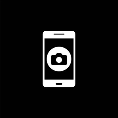 Kamera Mobil Uygulama Simgesi Moda Biçimli İzole Arkaplan