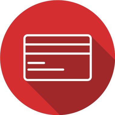 Kredi kartı ikonu. vektör illüstrasyonu