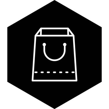 Alışveriş Torbası Simgesi Moda Biçimli İzole Arkaplan