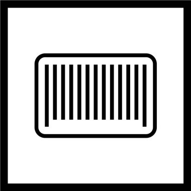 barkod simgesi vektör illüstrasyonu