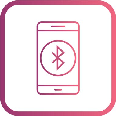 Modern telefon simgesinin vektör illüstrasyonu 