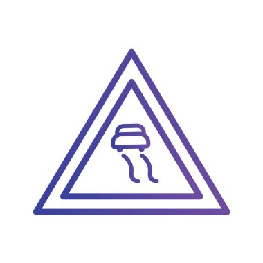 Yol simgesi, vektör illüstrasyonu