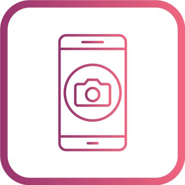 Modern telefon simgesinin vektör illüstrasyonu 