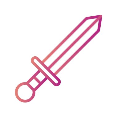 Beyaz arkaplanda izole edilmiş ana hatlı bisturi simgesi. Diş bakımı sembolü çizimi.