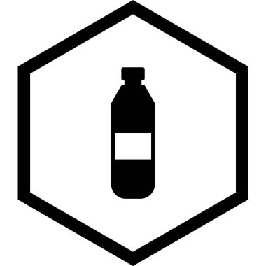  Su Şişe Simgesi Moda Biçimli Ayrı Arkaplan