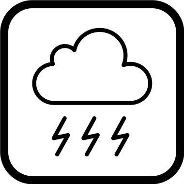 bulut simgesi, vektör illüstrasyonu.