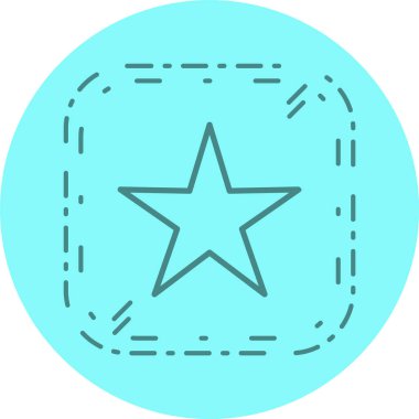 Moda biçimi izole edilmiş arkaplan yıldız simgesi