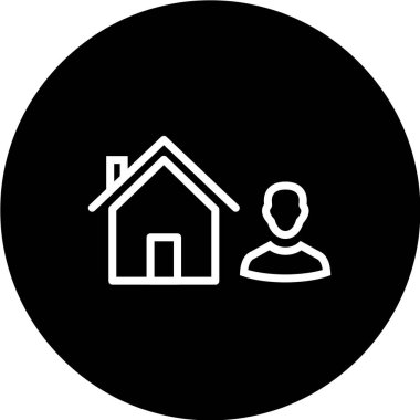 Ev simgesi vektör illüstrasyonu