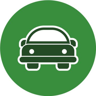 Araba tabelası simgesi. vektör illüstrasyonu 