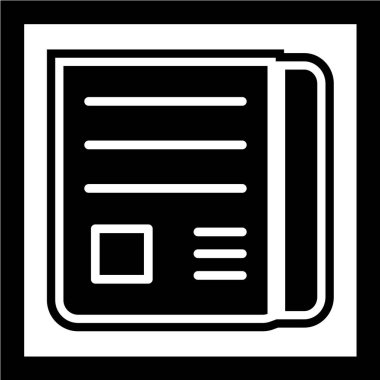 belge simgesi vektör illüstrasyonu