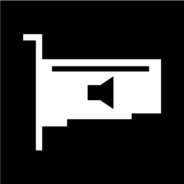 Ses simgesinin vektör illüstrasyonu 