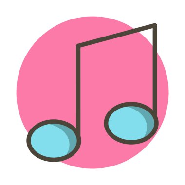 trend biçimi izole edilmiş arkaplanda müzik notası simgesi