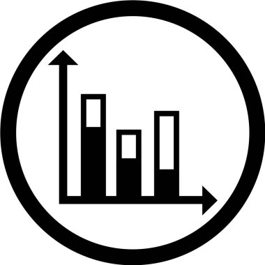 çubuk grafik vektör simgesi