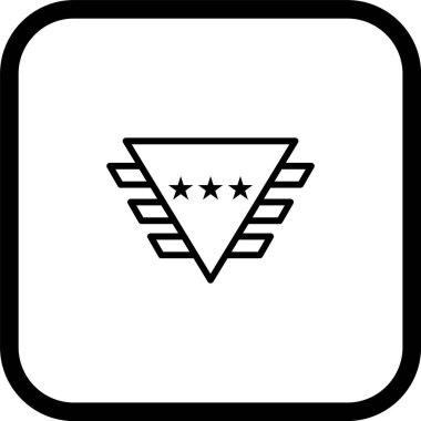 Rozet Simgesi Moda Biçiminde İzole Arkaplan