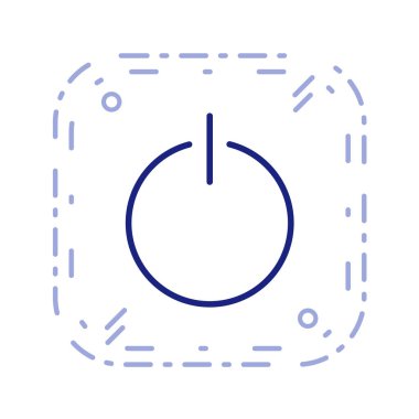 Multimedya düz simgesi beyaz arkaplanda izole edildi