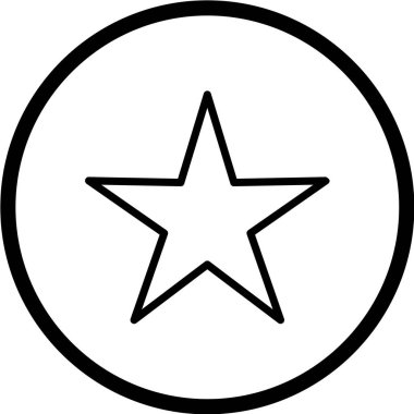 yıldız simgesi vektör illüstrasyonu