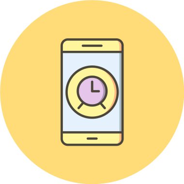 Modern telefon simgesinin vektör illüstrasyonu 