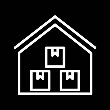 Modern yapı simgesinin vektör illüstrasyonu