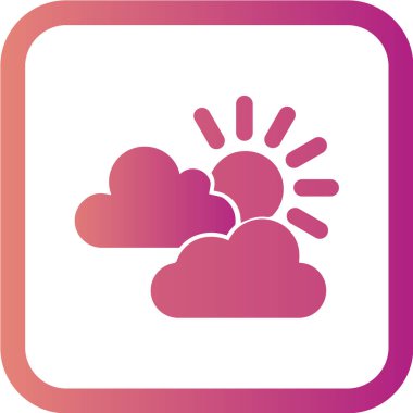 Bulut simgesinin vektör illüstrasyonu