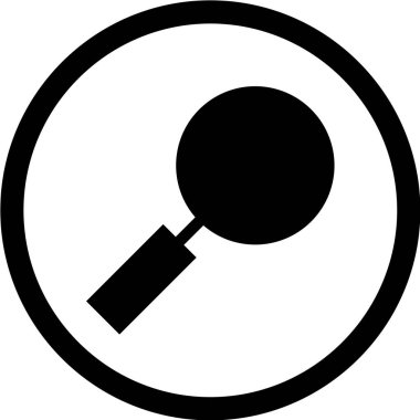 Büyütme cam simgesi vektör illüstrasyonu