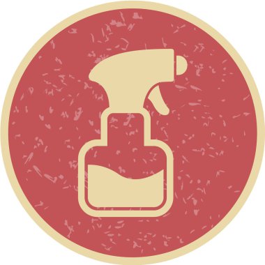 Sprey şişe ağ ikonu vektör illüstrasyonu 