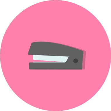 Modern pembe ve beyaz simgenin vektör illüstrasyonu