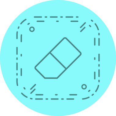 Silgi Simgesi Moda Biçiminde İzole Arkaplan 