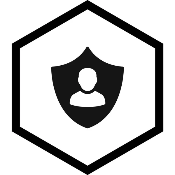 Business Protection Icon Trendigen Stil Isolierten Hintergrund — Stockvektor