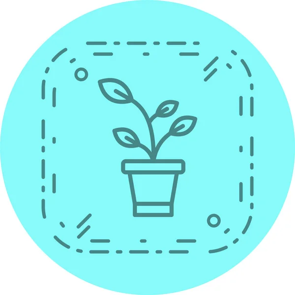 Sprout Icono Estilo Moda Aislado Fondo — Vector de stock