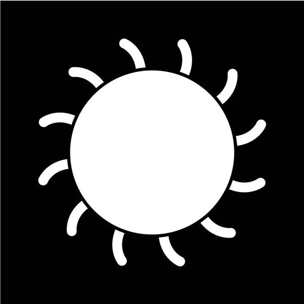 Sun Web Icon Vector Illustration — Stock Vector