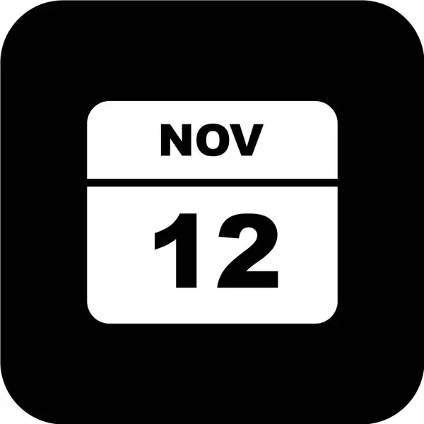 Календар Датою Листопада — стоковий вектор